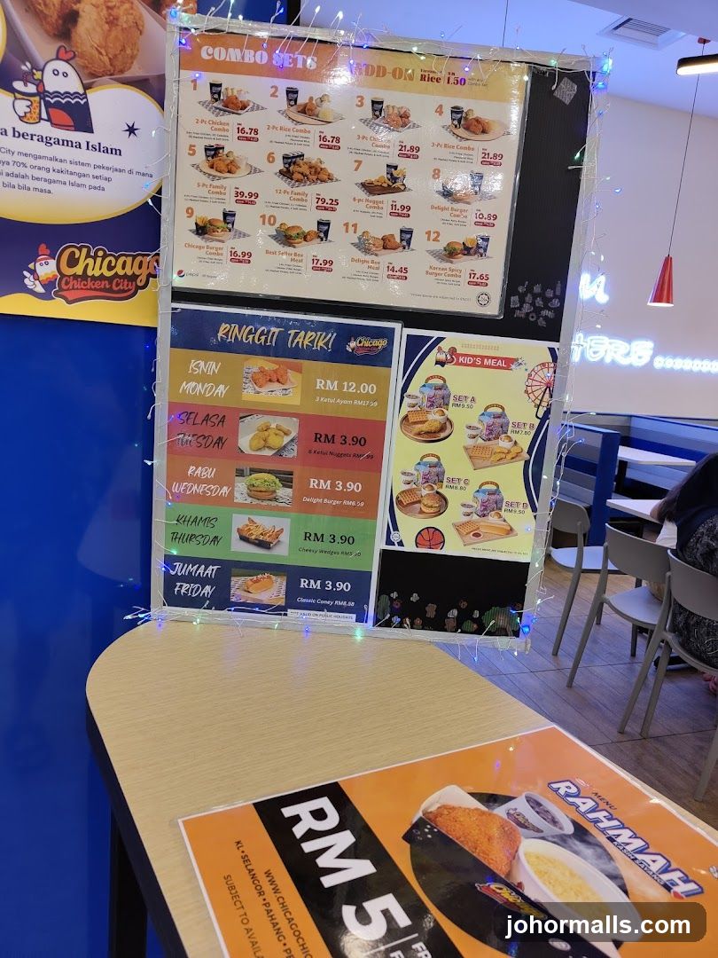 Chicago Chicken City Menu Board