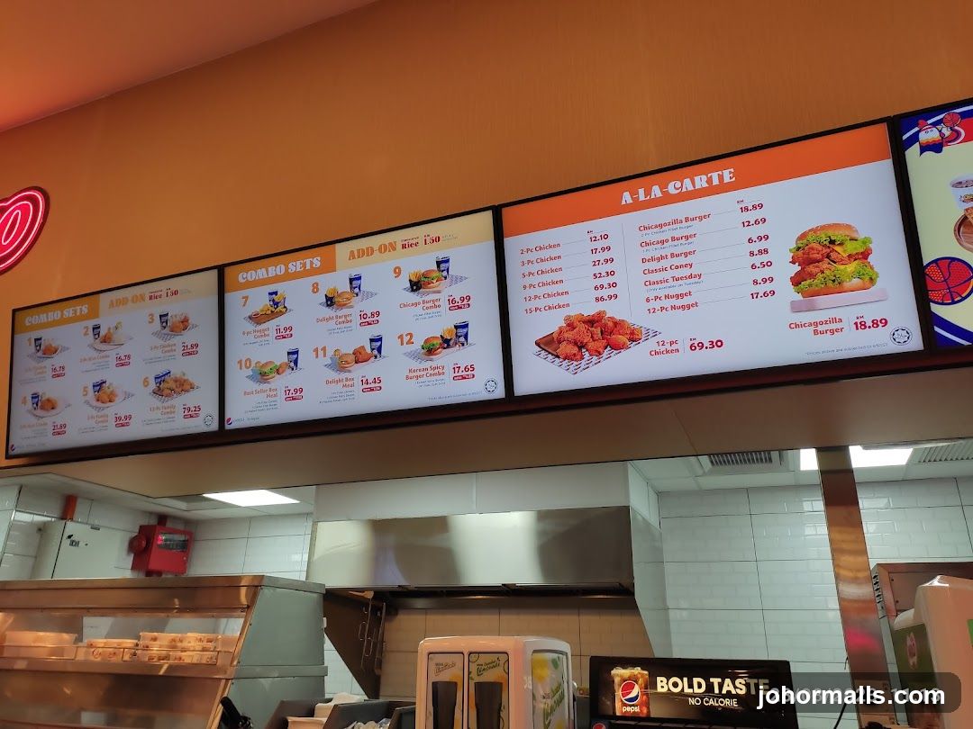 Restaurant Menu Display