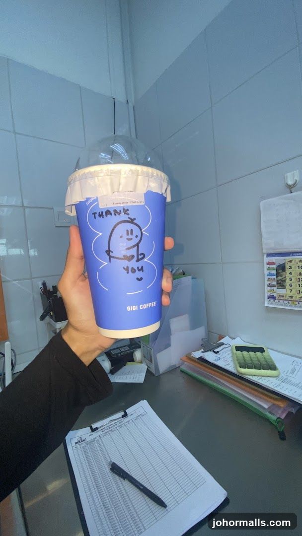 Coffee Cup with Drawing