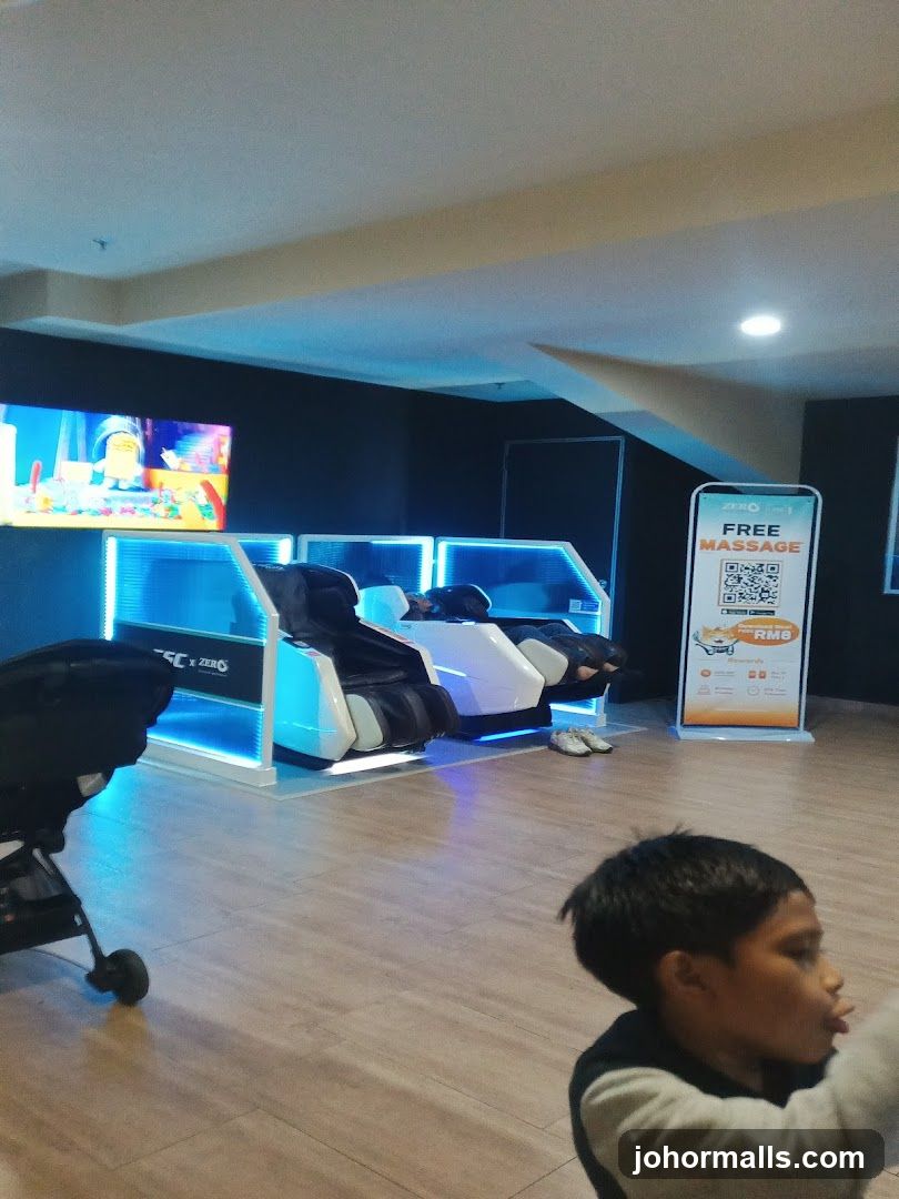 Massage Chairs with Promotional Sign