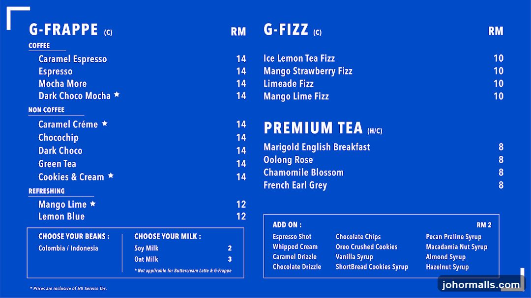 G-Frappe Menu