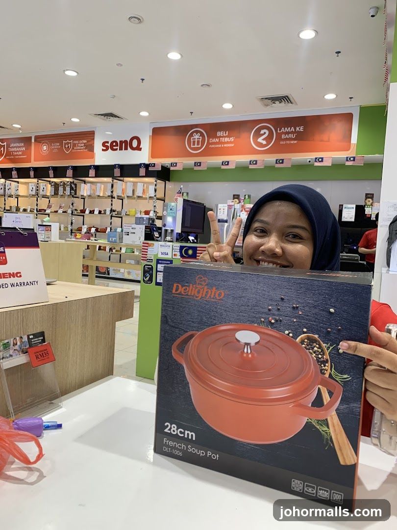 Woman holding a pot box