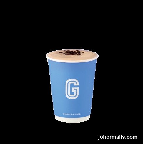 Coffee cup with chocolate shavings