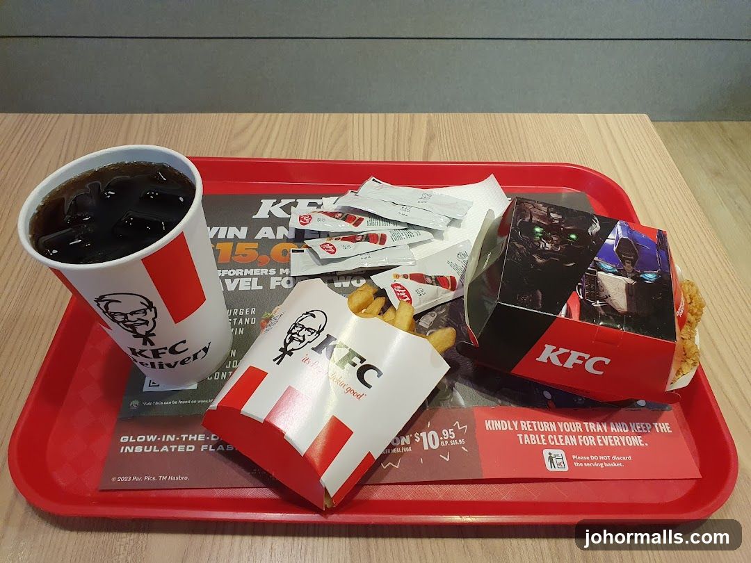 KFC Meal on Tray