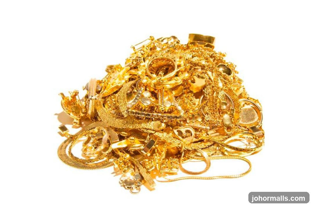 Pile of Gold Jewelry