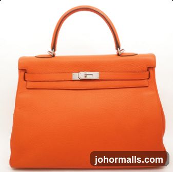 Orange Leather Handbag