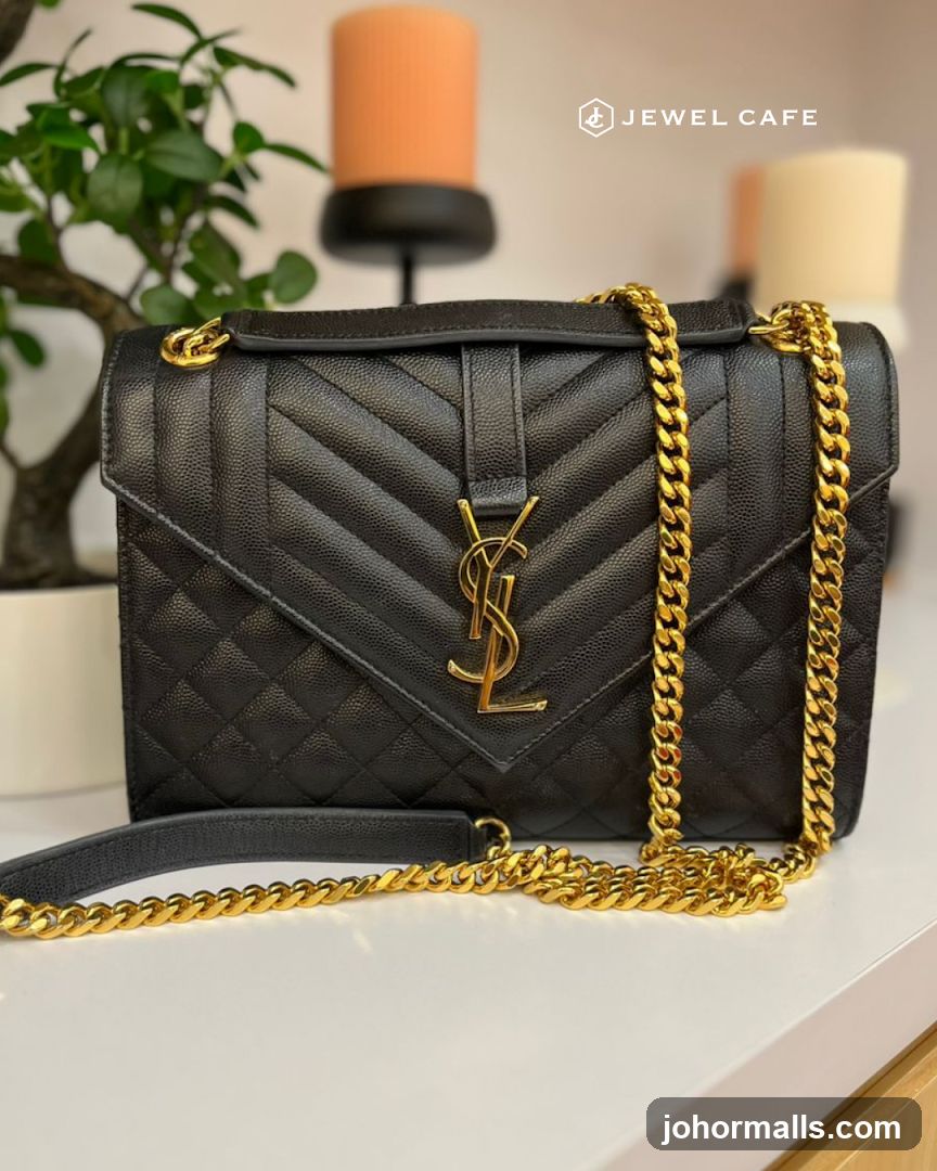 Black Quilted Leather Handbag