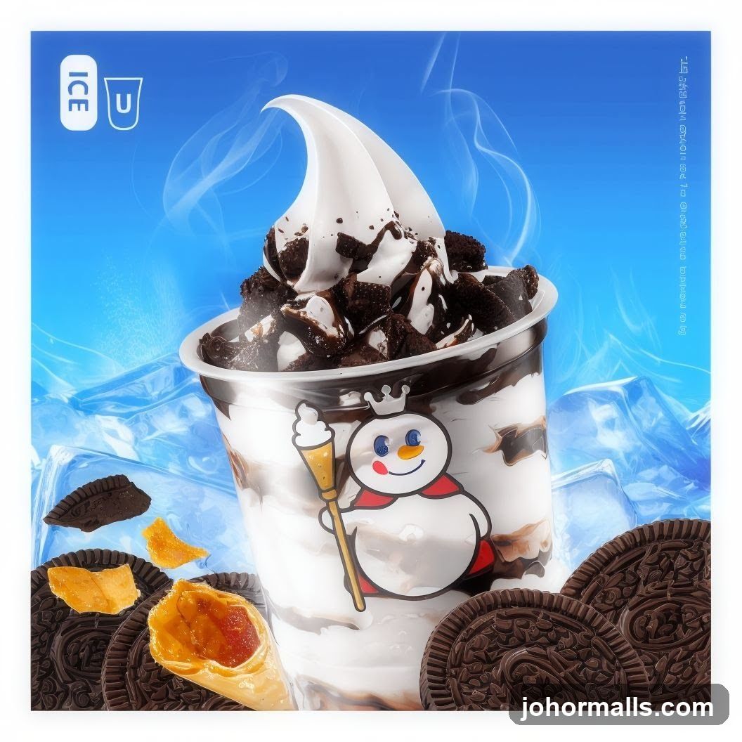 Dessert with Ice Cream and Cookies