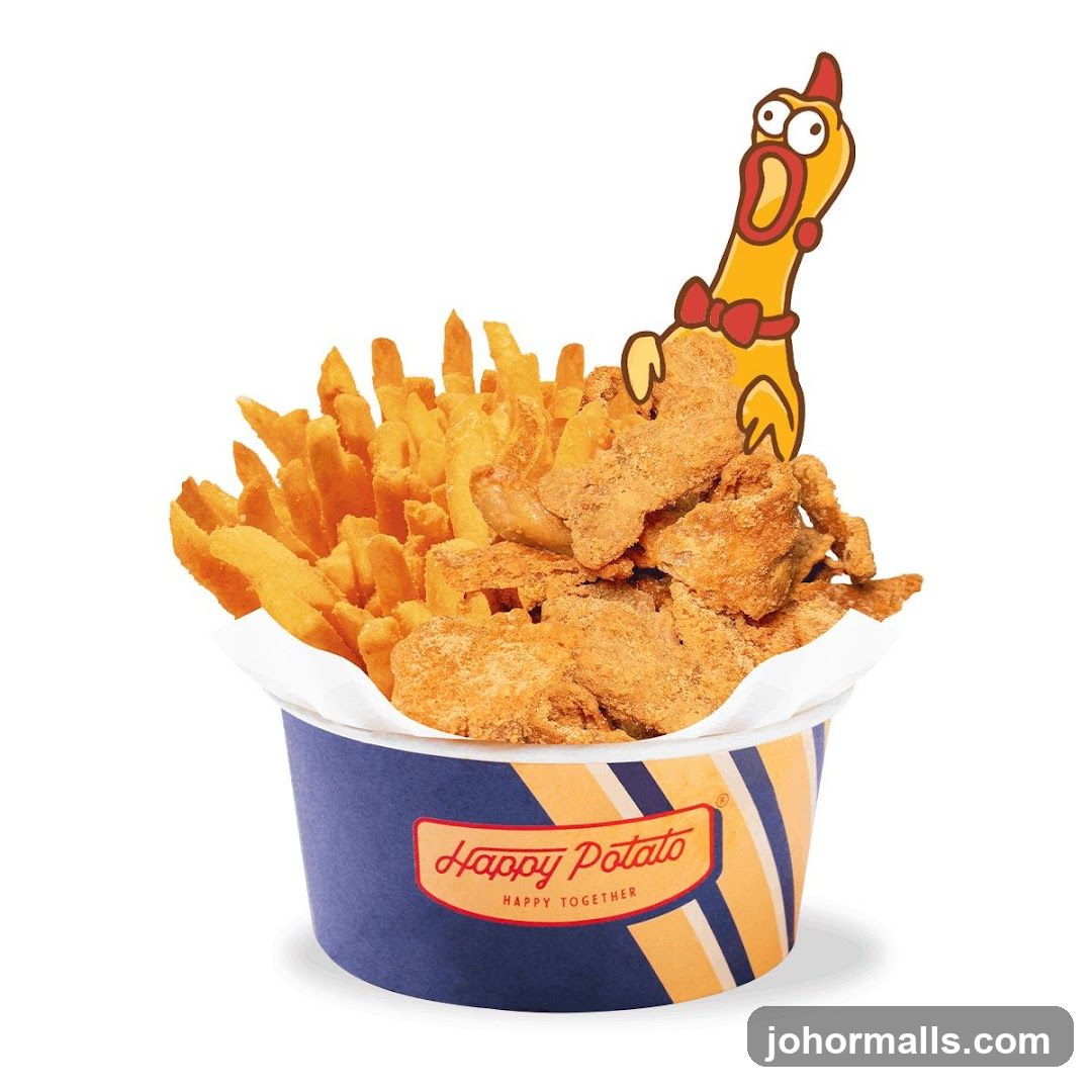 Happy Potato Fried Chicken and Fries Bucket
