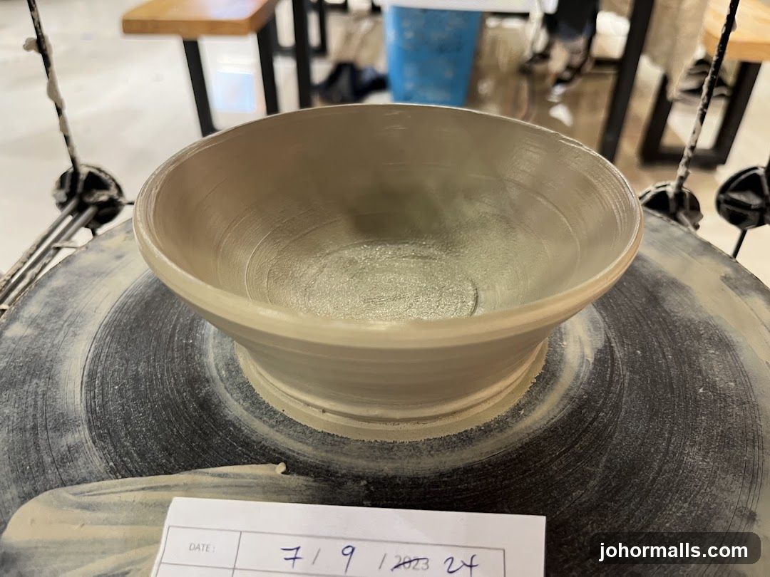 Pottery Bowl on Wheel