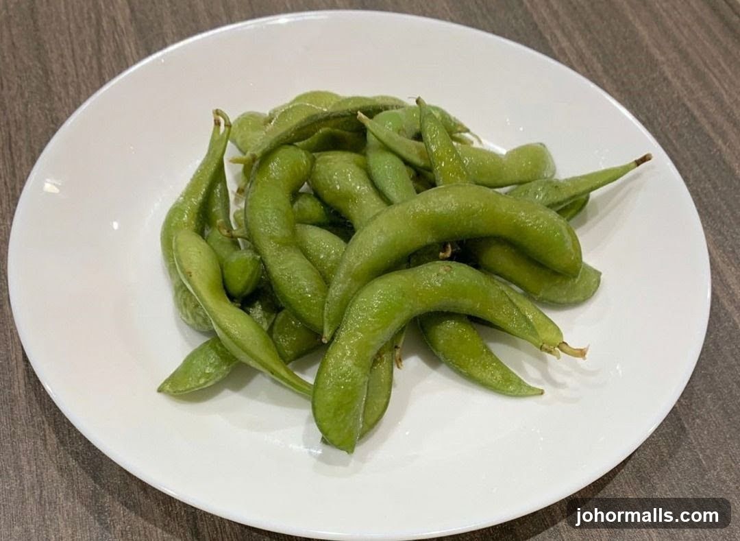 Edamame on a Plate