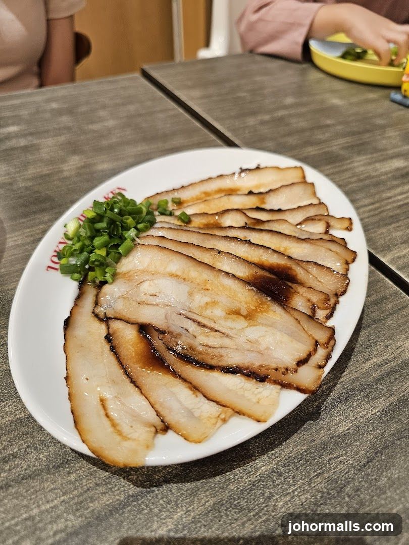 Sliced Pork Belly with Green Onions
