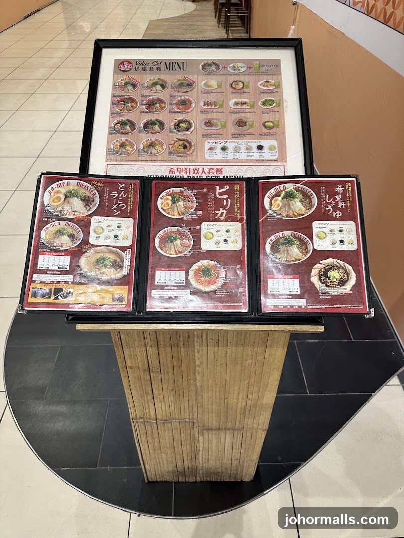 Ramen Meister Menu