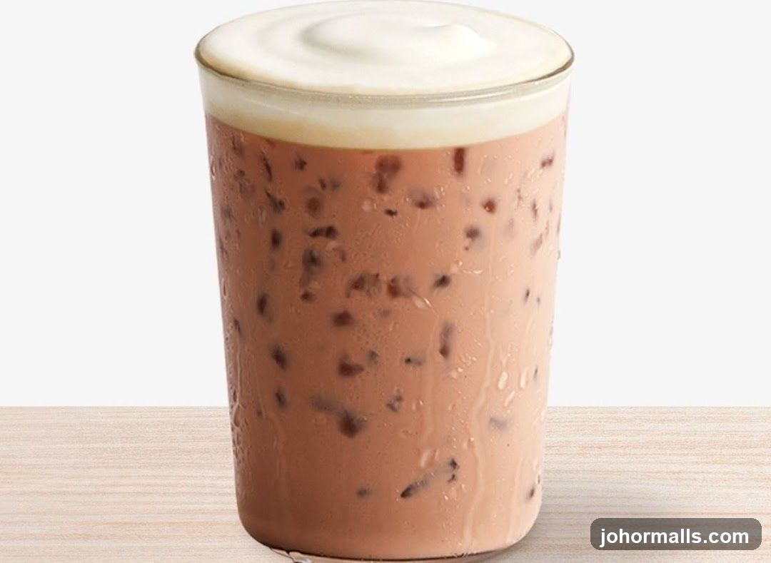 Chocolate Drink with Cream Topping