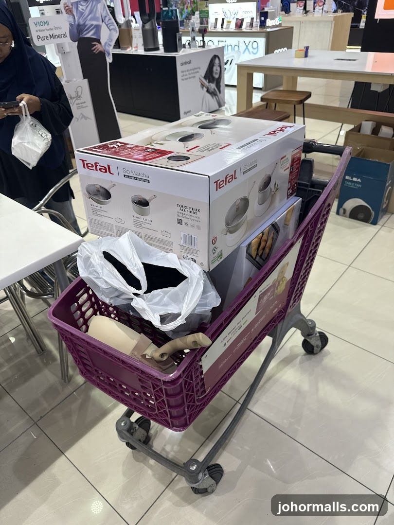 Shopping Cart with Cookware