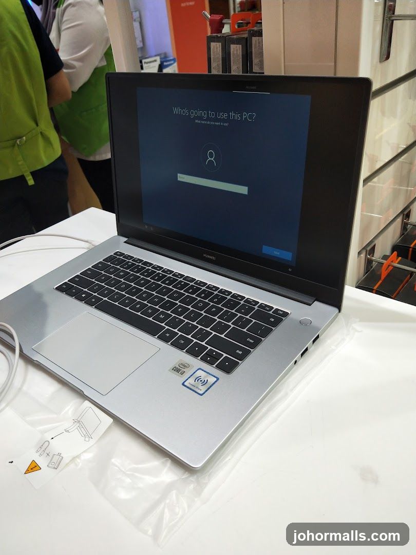 Laptop Setup Screen