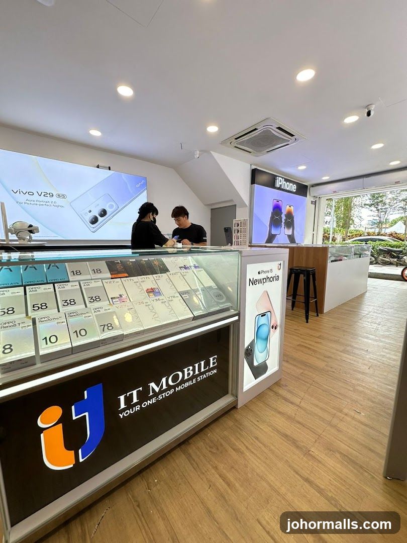 Mobile Phone Store Interior