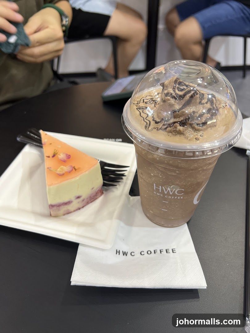 Dessert and Drink at HWC Coffee