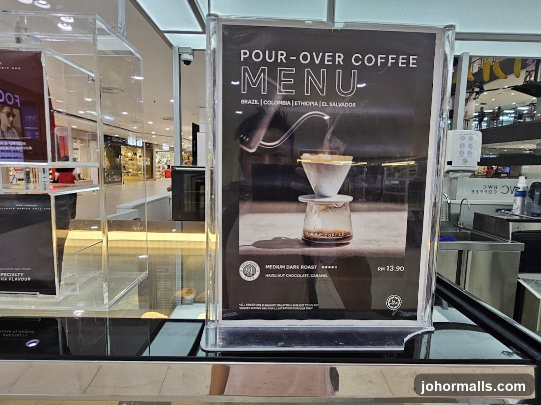 Pour-Over Coffee Menu