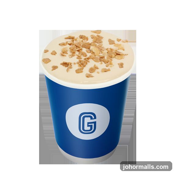 Creamy Drink with Cereal Topping