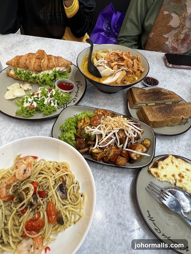 Table with various dishes