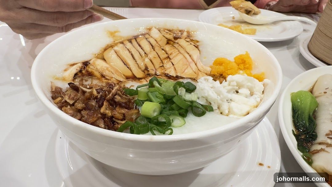 Congee with toppings