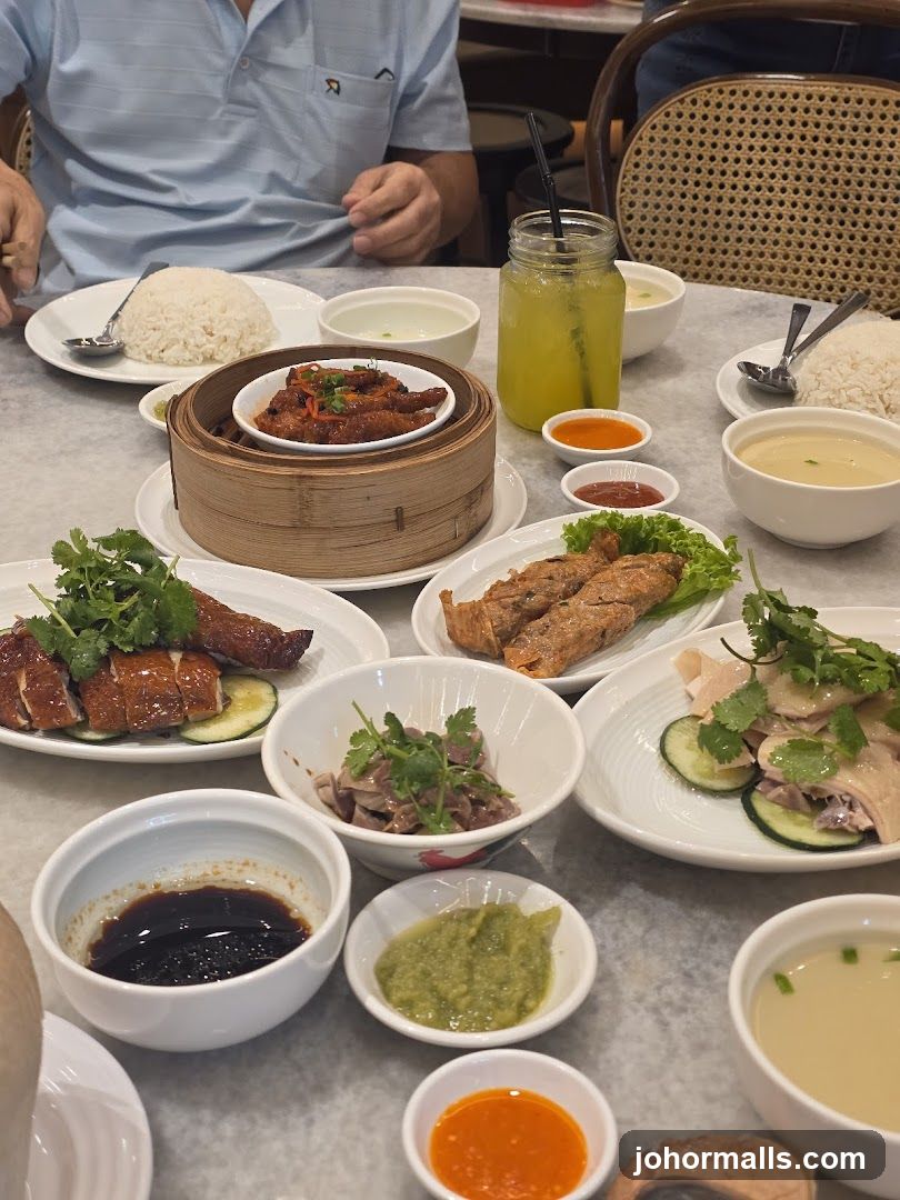 Table with Assorted Chinese Dishes