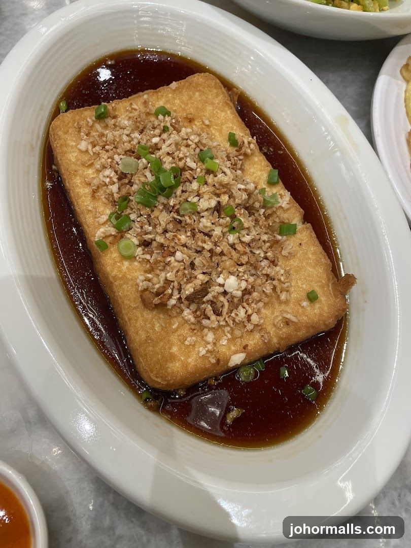 Fried Tofu with Garlic and Scallions