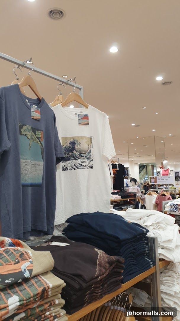 T-shirts on display
