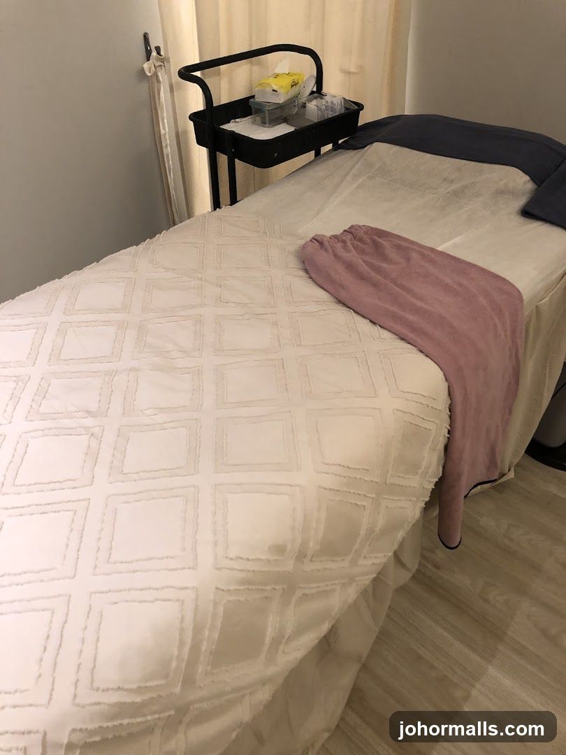 Massage Table Setup