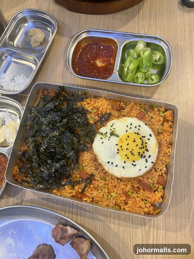 Kimchi Fried Rice with Toppings