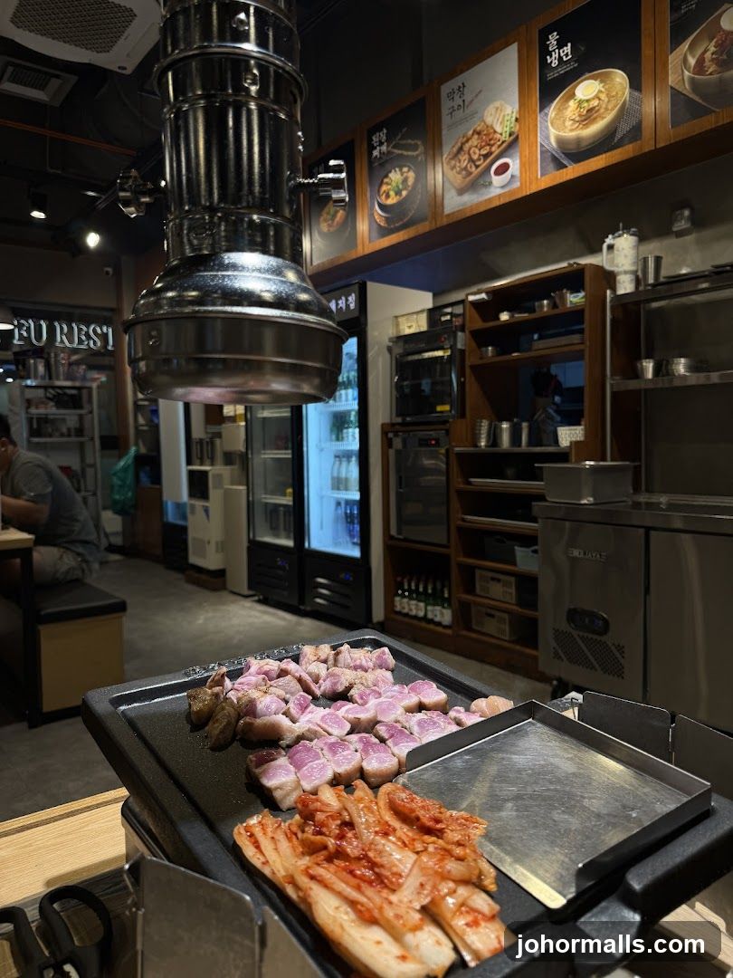 Korean BBQ Restaurant Interior
