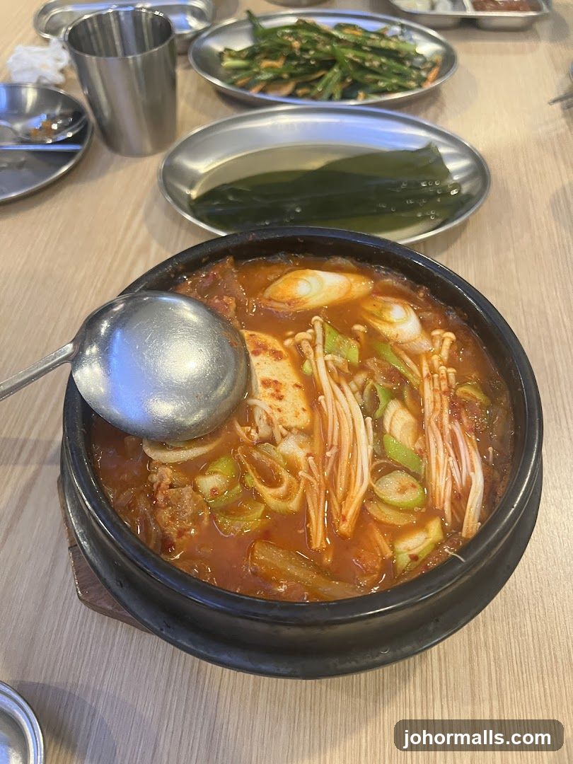 Korean Stew with Side Dishes