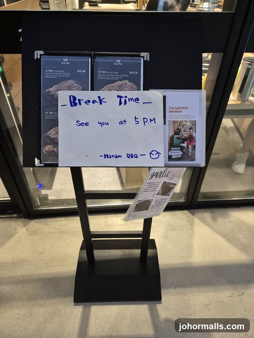 Break Time Sign