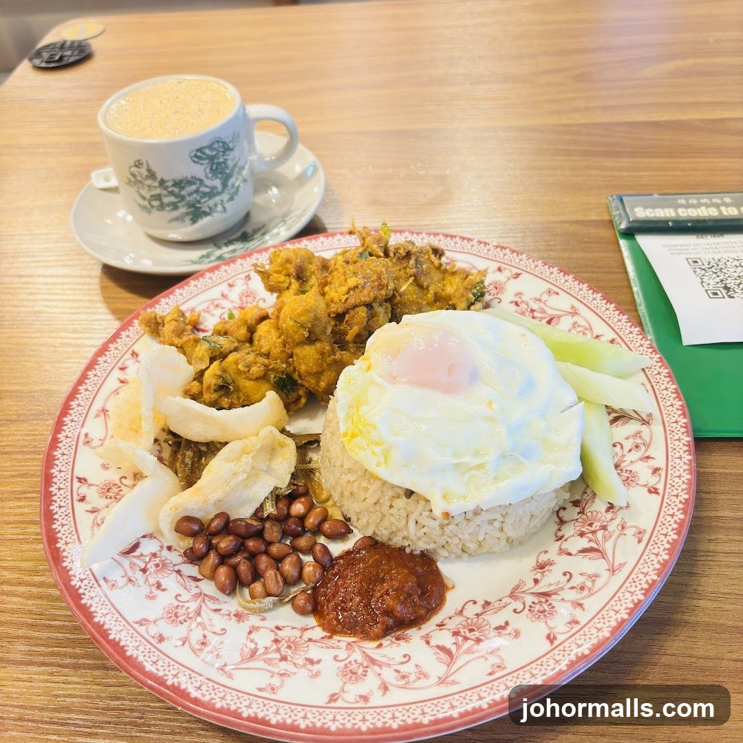 Nasi Lemak with Coffee