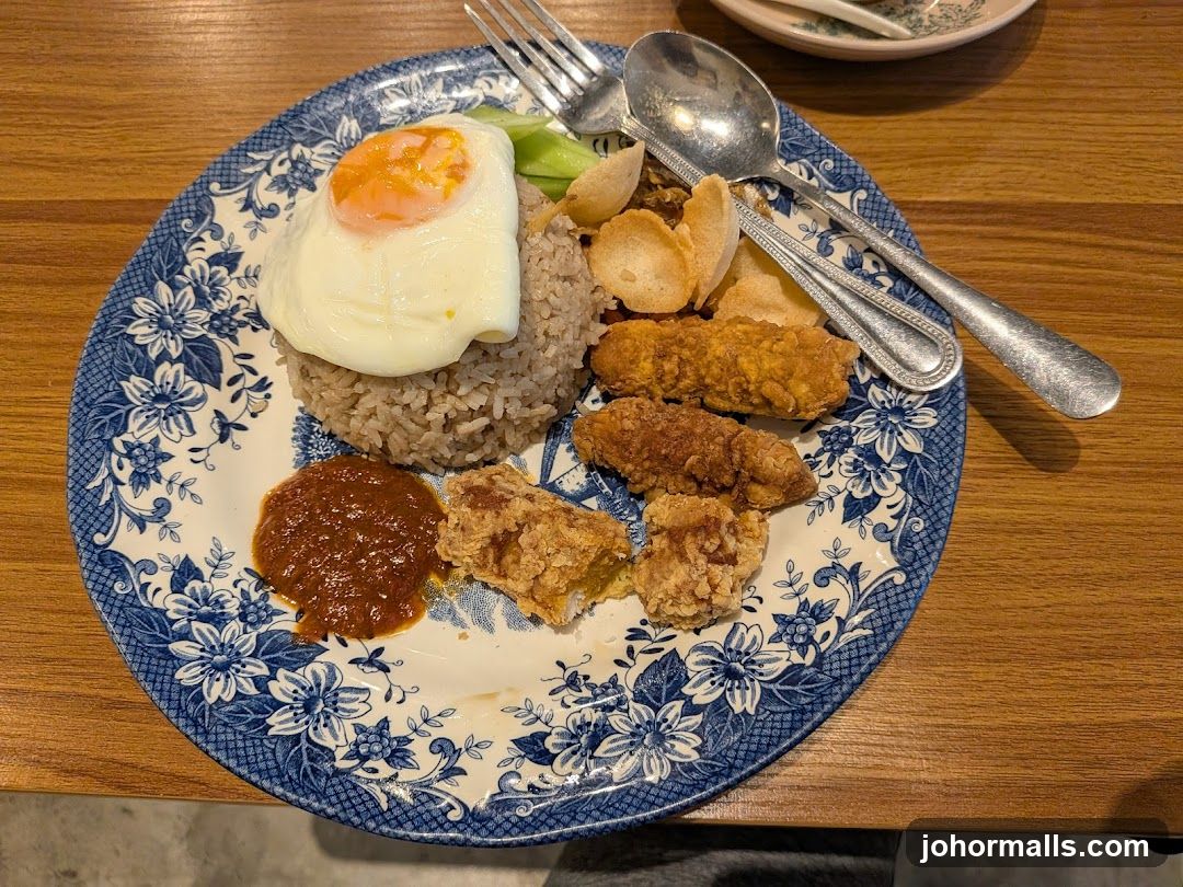 Fried Chicken and Rice Plate