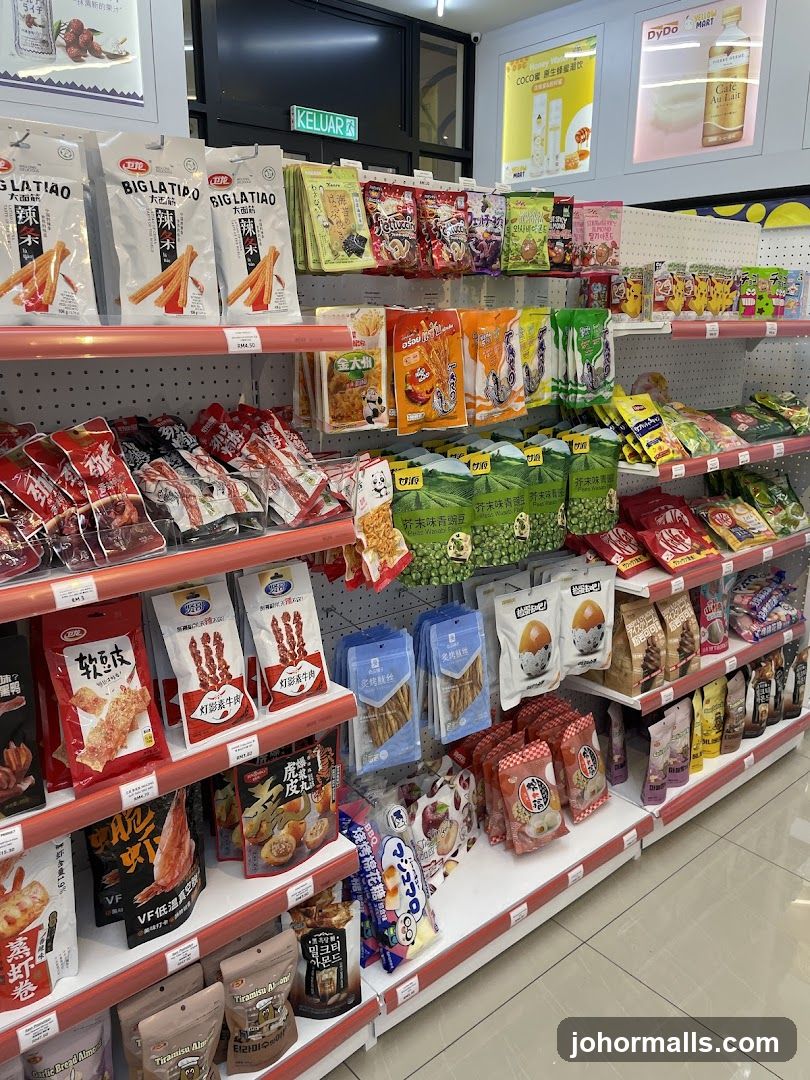 Snack Aisle in a Convenience Store