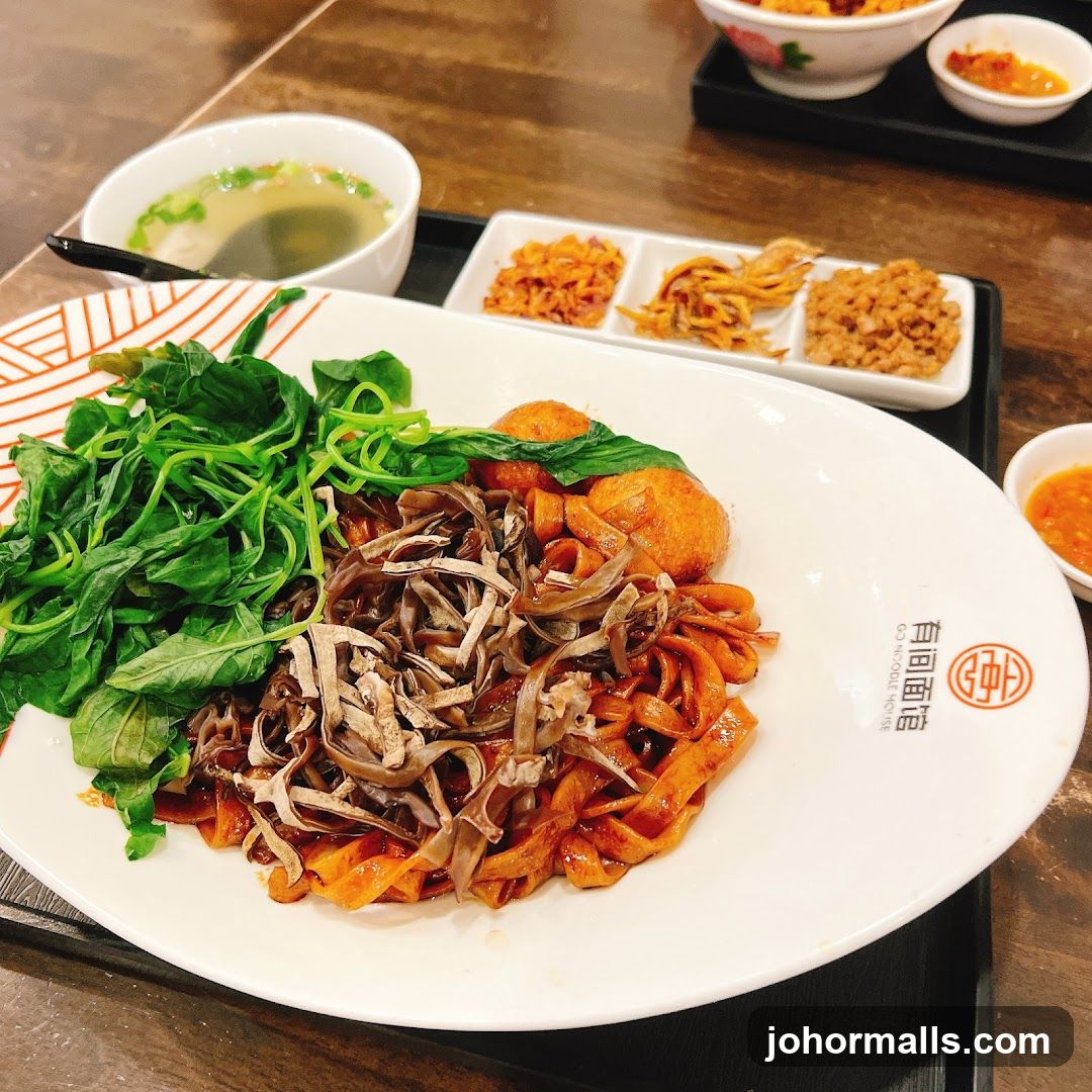 Noodle Dish with Sides