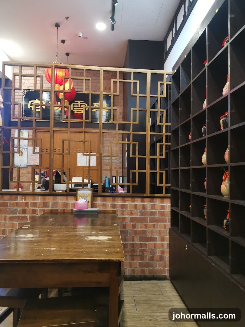 Restaurant Interior with Chinese Decor