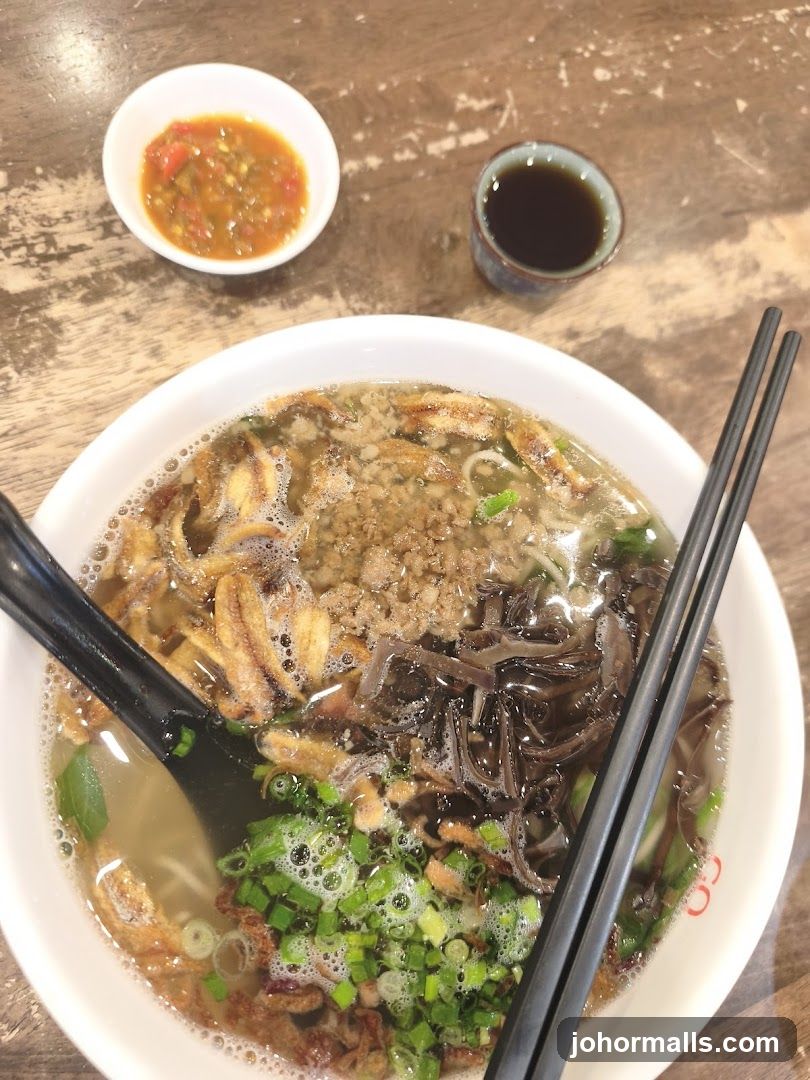 Noodle Soup with Condiments