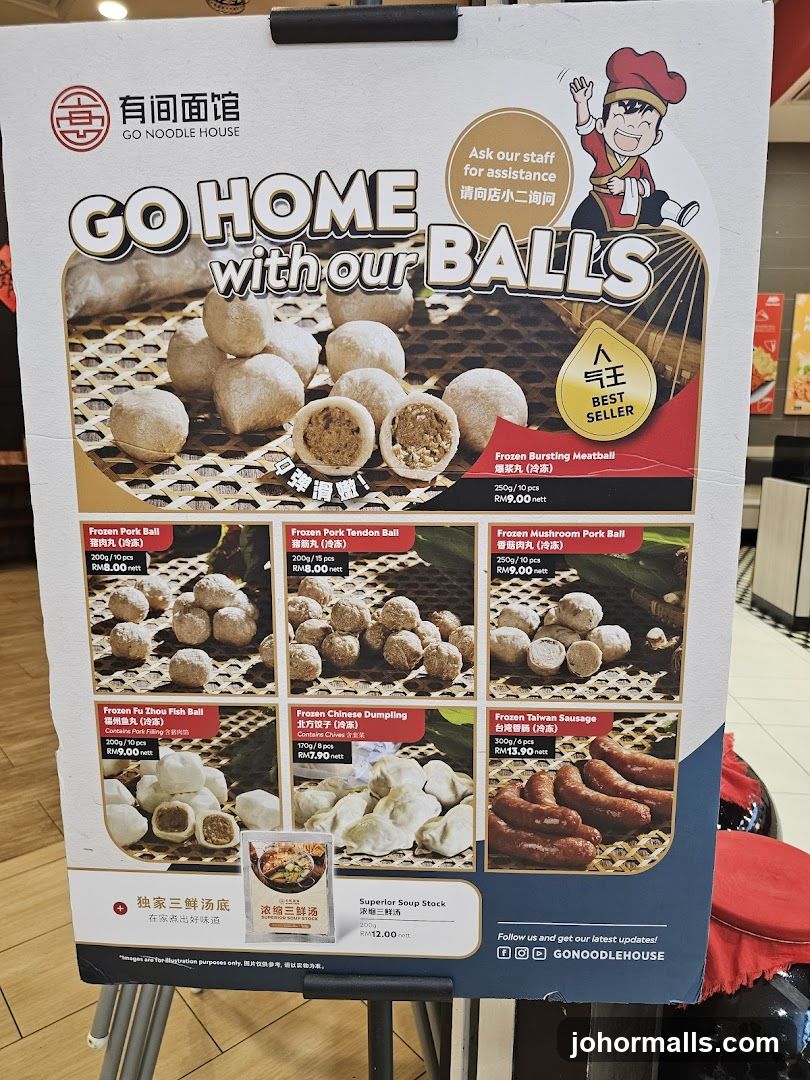 Go Home with Our Balls Menu