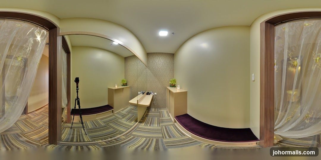 Spa waiting area with camera