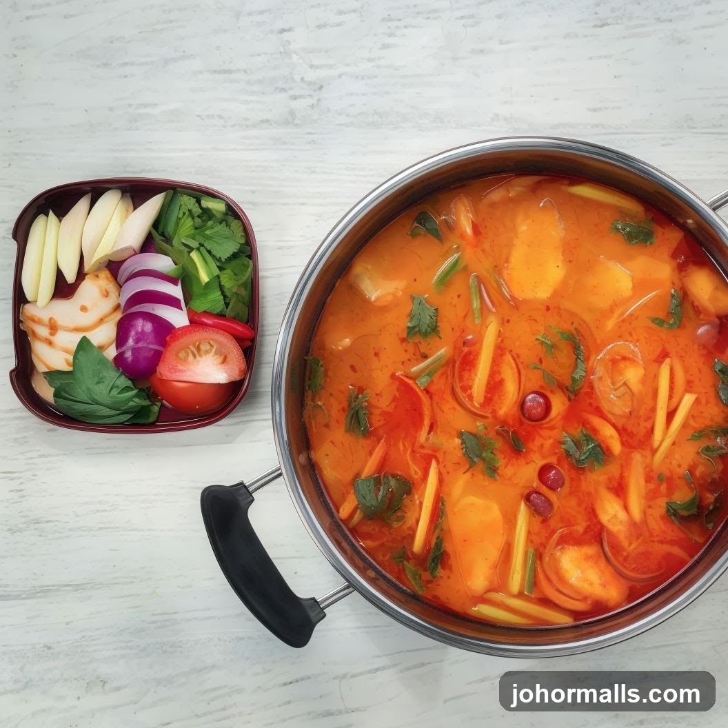 Tom Yum Soup with Ingredients