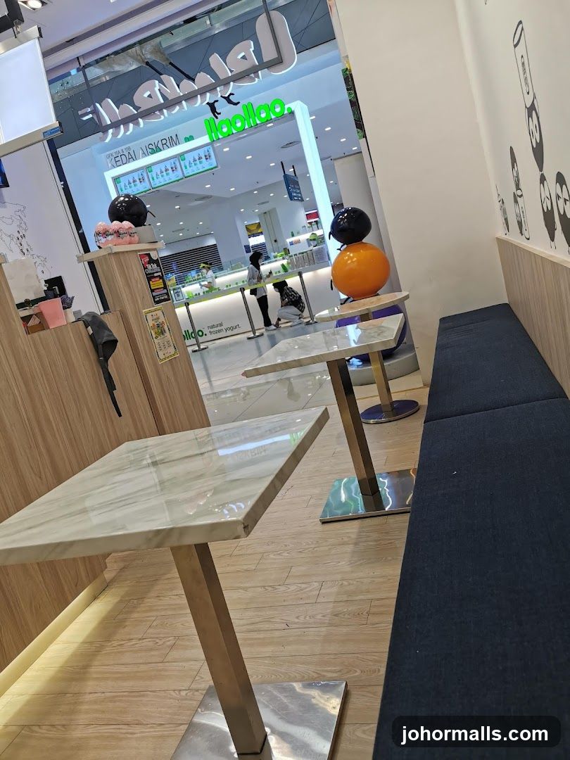 Interior of a Yogurt Shop