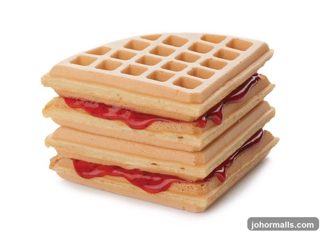 Waffles with Jam