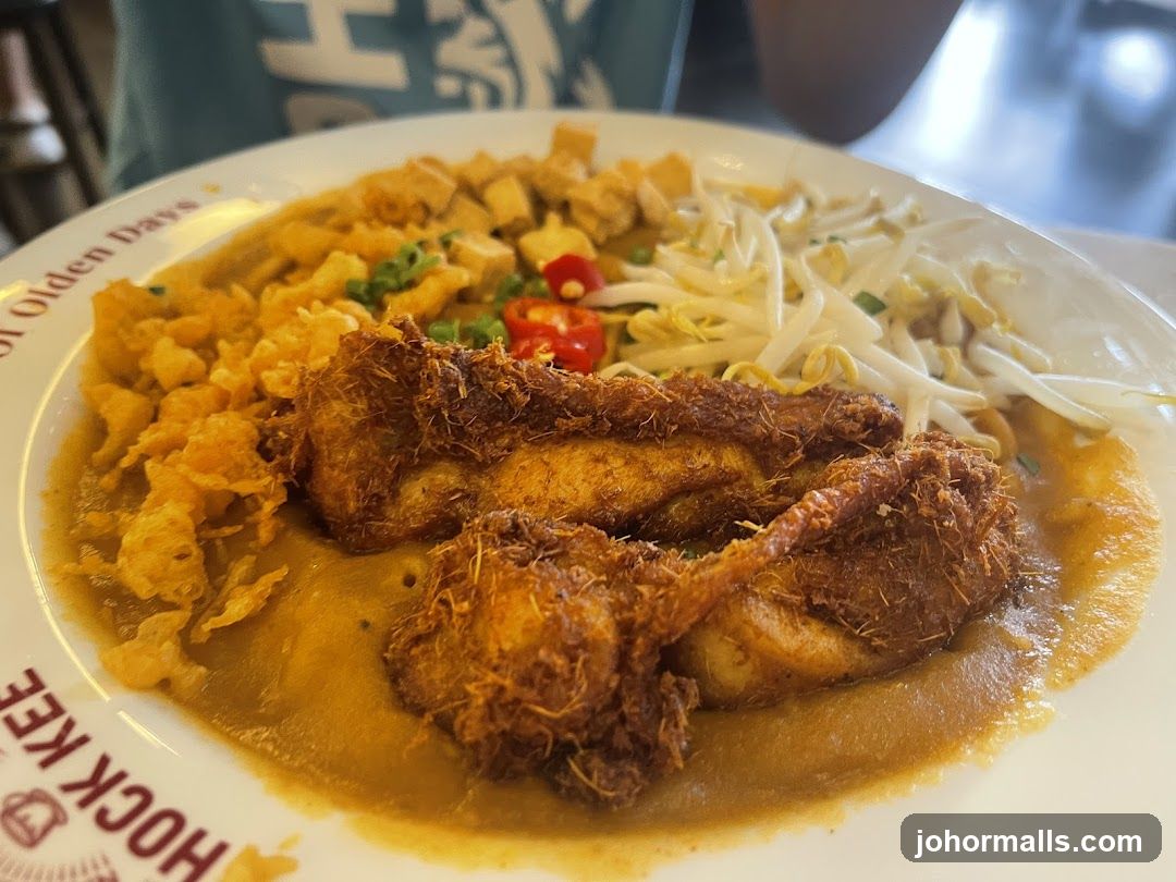 Curry Noodles with Fried Chicken