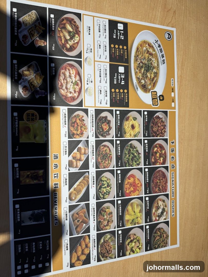 Lee's Signature Fish Menu