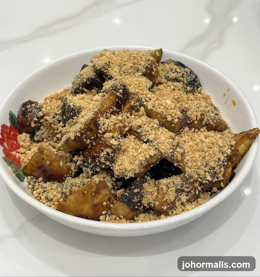 Fried Eggplant with Peanuts
