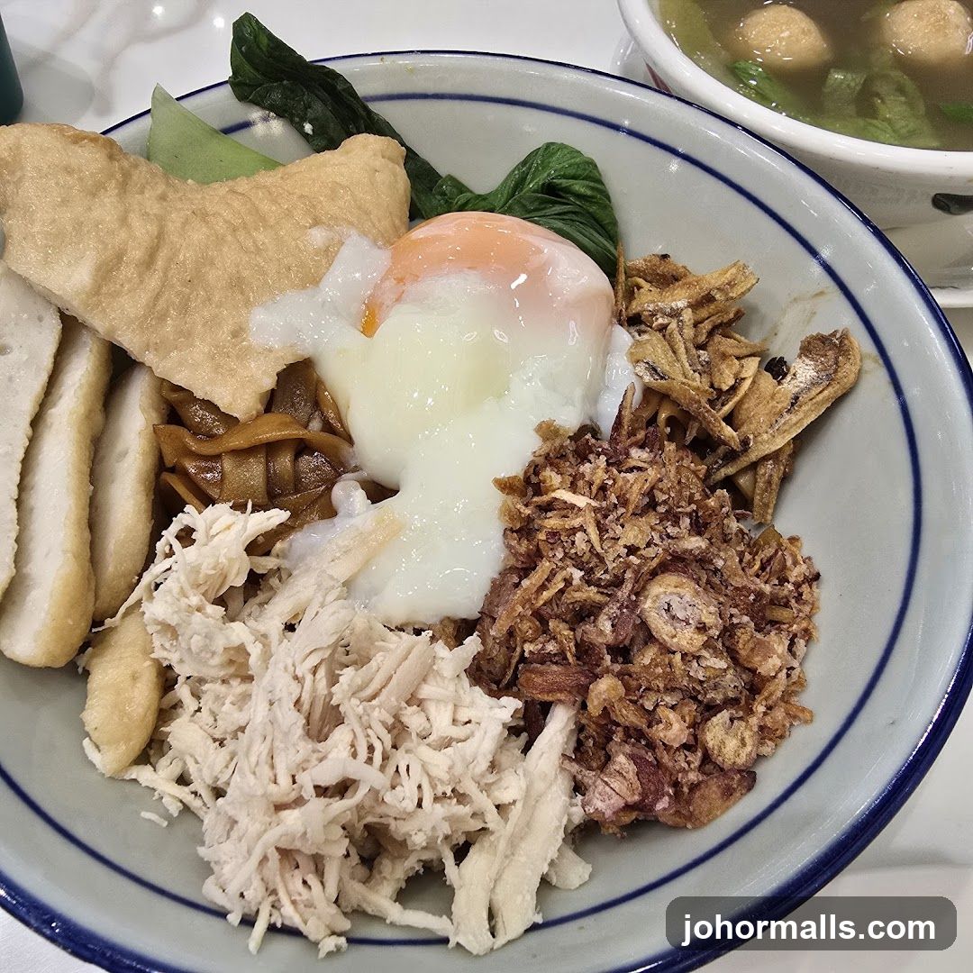 Noodle Dish with Egg and Chicken