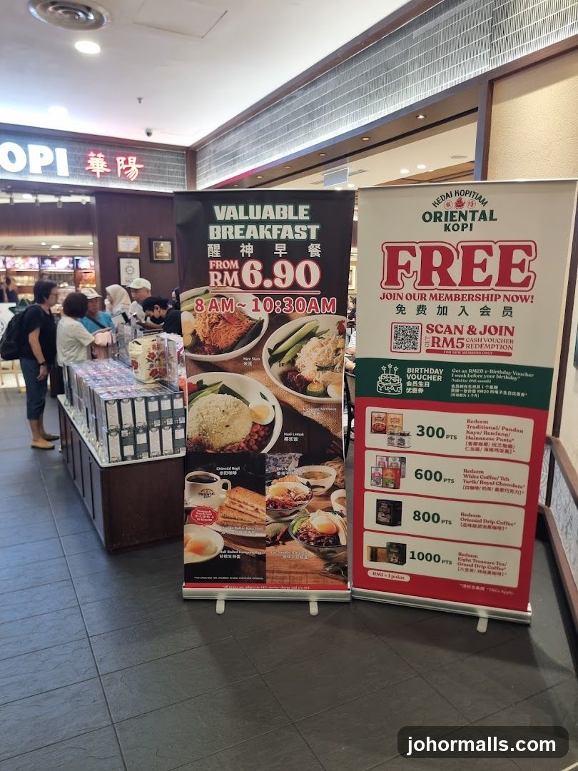 Oriental Kopi Breakfast Promotion and Membership Offer
